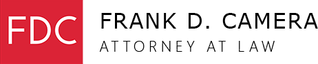 The logo of Frank D. Camera, attorney at law.